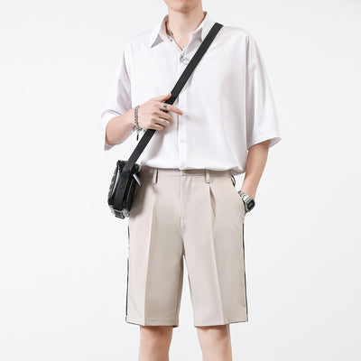 Conjunto Casual Hong Kong - Camisa Manga Corta y Pantalones Bermuda Holgados - Image 17