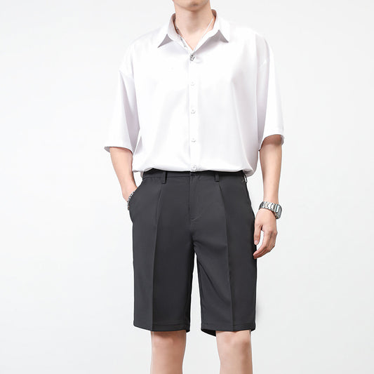 Conjunto Casual Hong Kong - Camisa Manga Corta y Pantalones Bermuda Holgados
