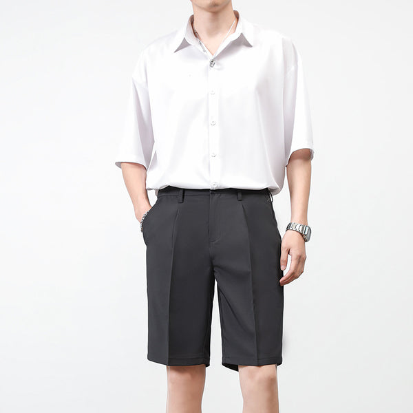 Conjunto Casual Hong Kong - Camisa Manga Corta y Pantalones Bermuda Holgados