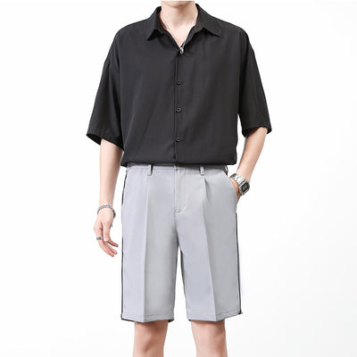 Conjunto Casual Hong Kong - Camisa Manga Corta y Pantalones Bermuda Holgados - Image 7