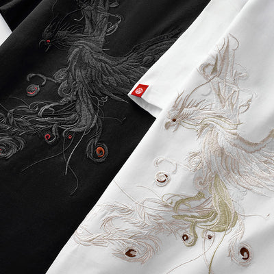 Playera Hombre Phoenix Bordada Manga Corta - Image 10