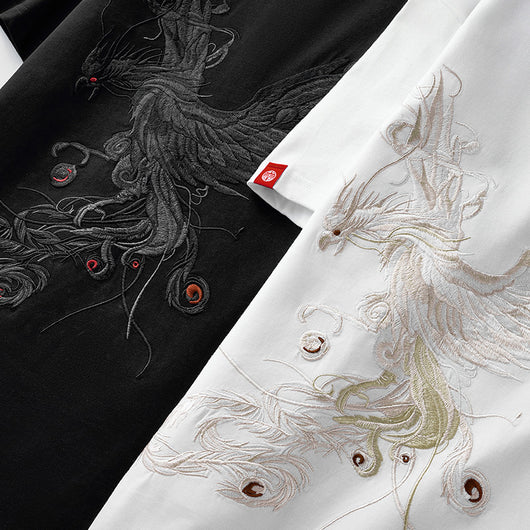 Playera Hombre Phoenix Bordada Manga Corta - Image 10