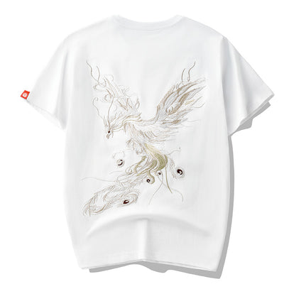 Playera Hombre Phoenix Bordada Manga Corta - Image 9