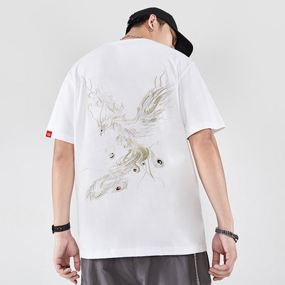 Playera Hombre Phoenix Bordada Manga Corta - Image 3