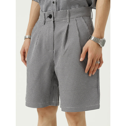 Pantalones Casuales a Cuadros de Cinco Bolsillos para Hombre - Image 12