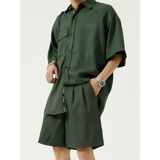 Pantalones Casuales a Cuadros de Cinco Bolsillos para Hombre