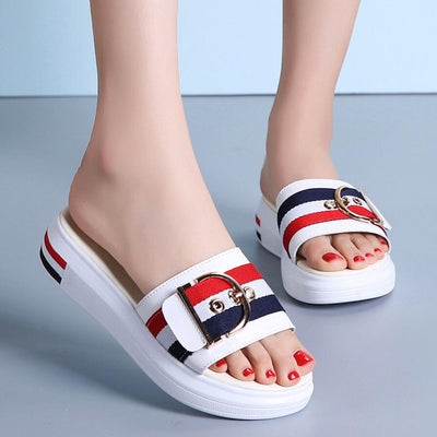Sandalias de Playa Estilo Celebridad - Chanclas Planas Versátiles para Mujer - Image 7