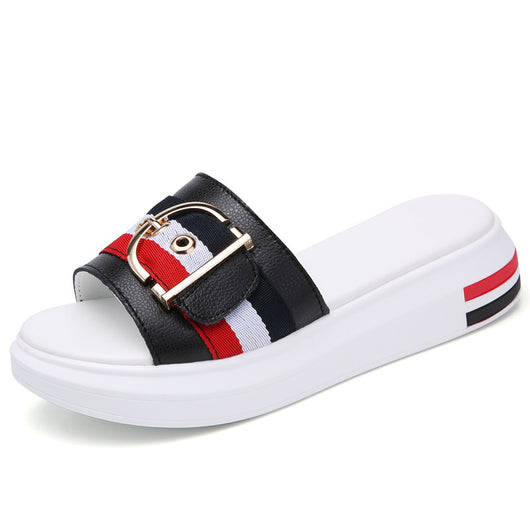 Sandalias de Playa Estilo Celebridad - Chanclas Planas Versátiles para Mujer - Image 2