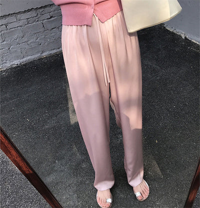 Pantalones Chifón Fluidos para Mujer - Verano Ligero con Cintura Ajustable - Image 7