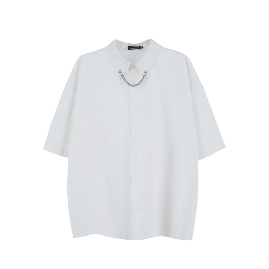 Camiseta Oversize Hip-hop Urbana para Hombre con Mangas Cortas Anchas - Image 12