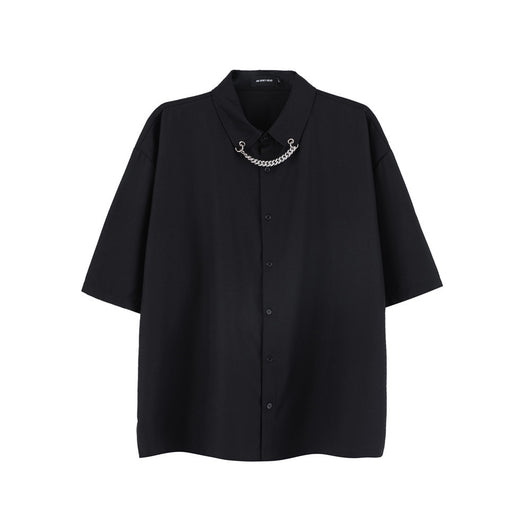 Camiseta Oversize Hip-hop Urbana para Hombre con Mangas Cortas Anchas - Image 5