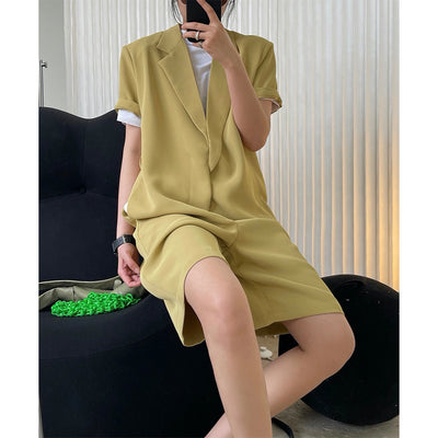 Jumpsuit Elegante de Piernas Anchas con Cuello Solapa y Cintura Ajustable - Image 4