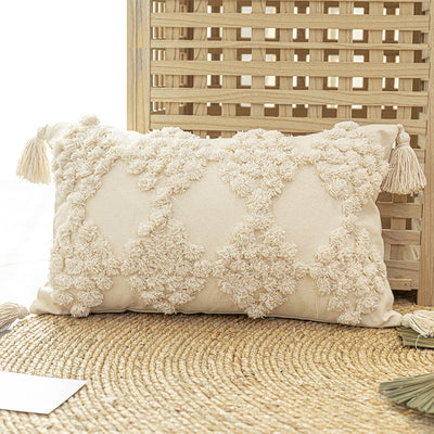 Almohada Decorativa Acolchada con Borlas para Sofá - Image 6