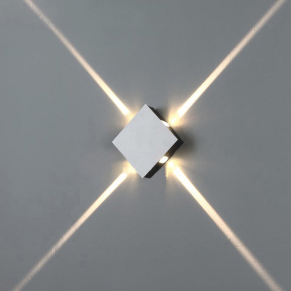 Lámpara de Pared LED Proyector Cross Star para Exteriores - Diseño Decorativo Impermeable
