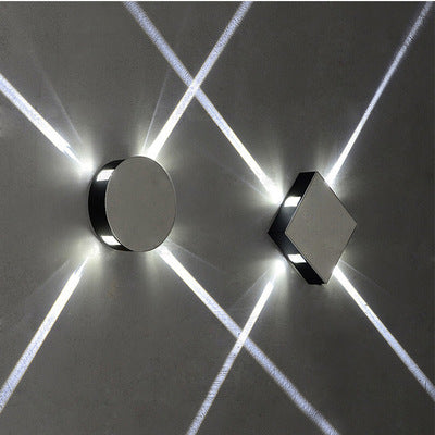 Lámpara de Pared LED Proyector Cross Star para Exteriores - Diseño Decorativo Impermeable