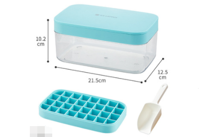 Molde de Hielo de Silicona Premium con Bandeja de Almacenamiento