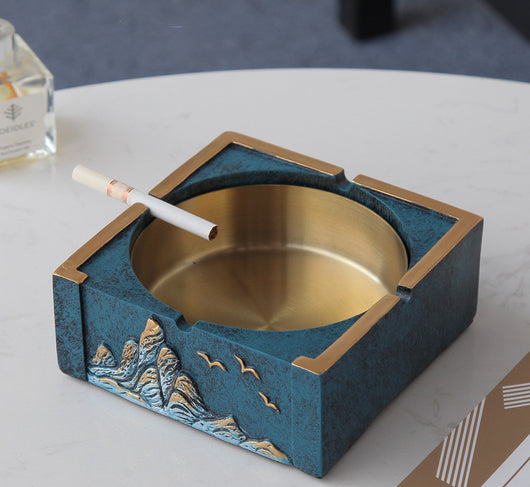 Cenicero Decorativo Nórdico con Tapa - Diseño Ciervo para Sala de Estar - Image 33