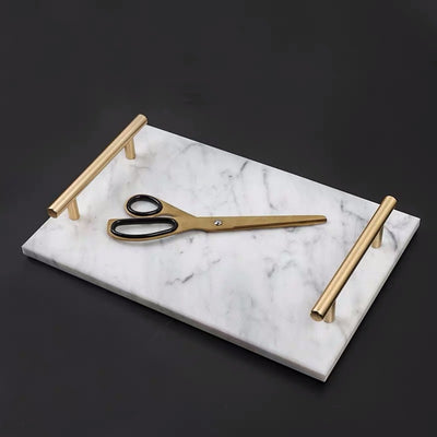 Bandeja de Mármol Multifuncional - Organizador Elegante para Hogar - Image 4