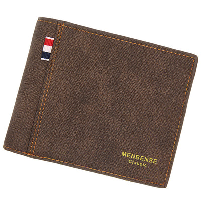 Billetera Hombre Retro Tri-pliegue Gran Capacidad Estilo Vintage - Image 5