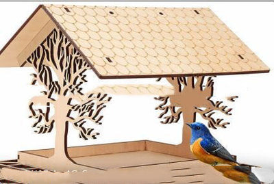 Comedero para Pájaros de Madera - Decoración Colgante para Jardín - Image 6
