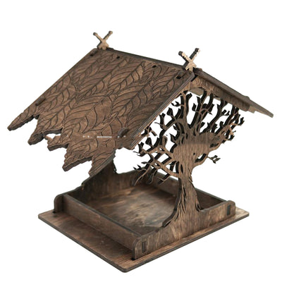 Comedero para Pájaros de Madera - Decoración Colgante para Jardín - Image 3
