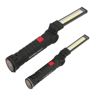 Linterna Táctica LED COB Recargable USB Impermeable con Imán y Gancho - Image 21
