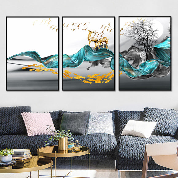 Cuadro Decorativo Nórdico Personalizado en Lienzo - Impresión HD con Marco Opcional
