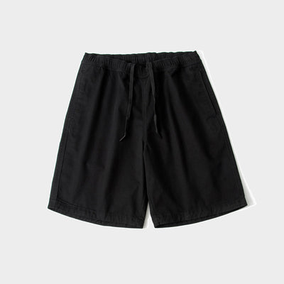 Shorts Holgados Japoneses Tejido Cepillado sobre la Rodilla para Skateboard y Playa - Image 7
