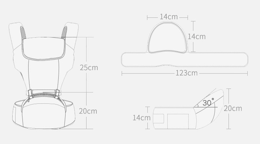 Portabebé Ergonómico de Cuatro Estaciones con Asiento de Cadera - Image 11