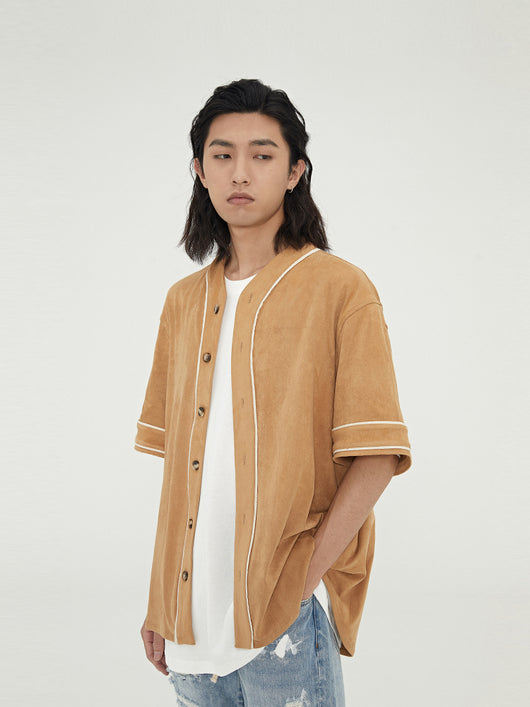 Chaqueta de Béisbol Manga Corta Tide Brand - Fit Relajado - Image 9