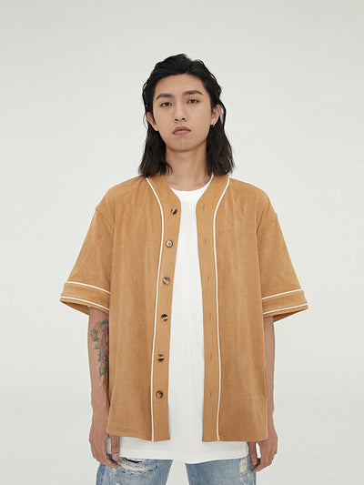 Chaqueta de Béisbol Manga Corta Tide Brand - Fit Relajado - Image 11