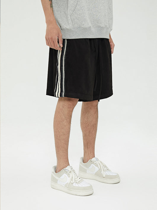 Pantalones Cortos Five-Point de Gamuza con Costuras Laterales - Image 15