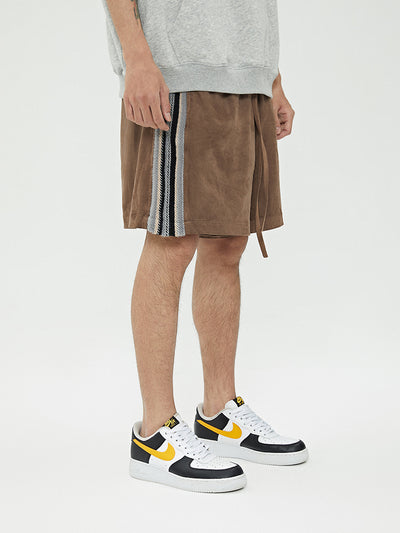 Pantalones Cortos Five-Point de Gamuza con Costuras Laterales - Image 14
