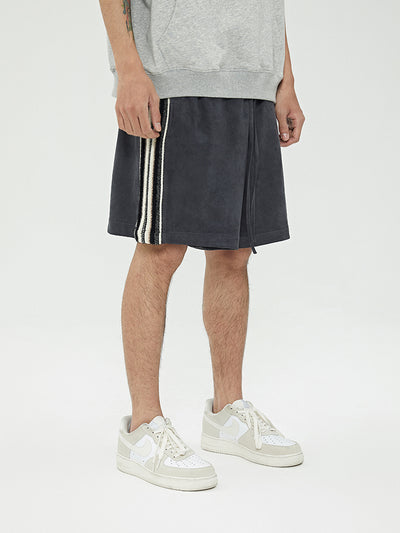 Pantalones Cortos Five-Point de Gamuza con Costuras Laterales - Image 6