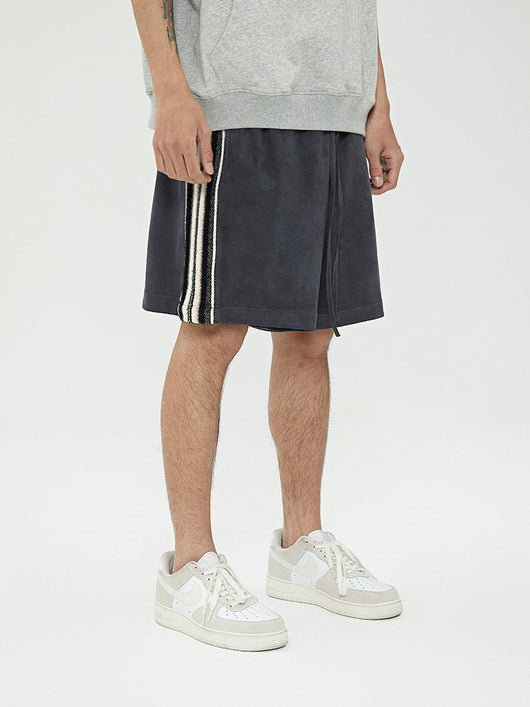Pantalones Cortos Five-Point de Gamuza con Costuras Laterales - Image 6