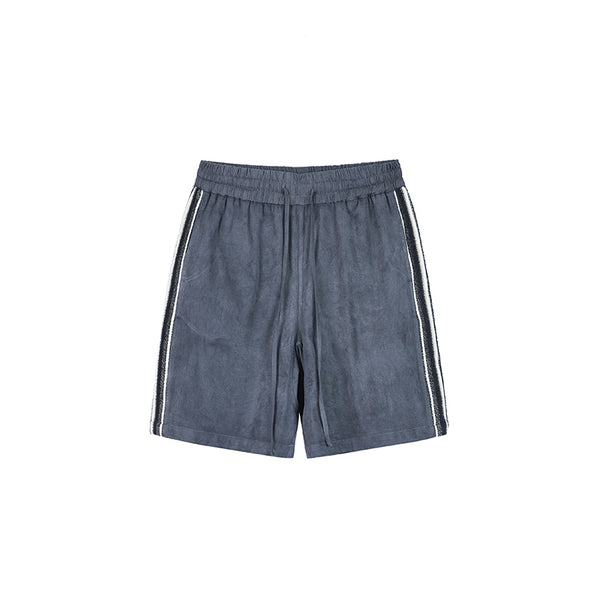 Pantalones Cortos Five-Point de Gamuza con Costuras Laterales - Image 7