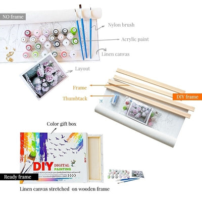 Kit de Pintura al Óleo por Números - Escena Nocturna DIY - Image 8
