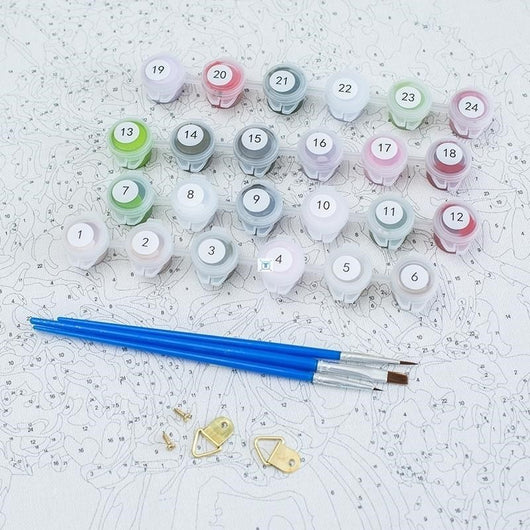 Kit de Pintura al Óleo por Números - Escena Nocturna DIY - Image 2