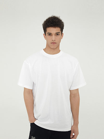 Camiseta Básica Suelta de Algodón con Estampado Logo Gothic Boneless - Image 8