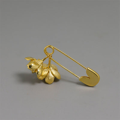 Broche de Plata Esterlina Jazmín Nostálgico S925 para Mujer - Image 5