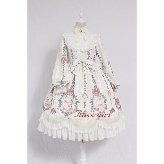 Vestido Largo de Invierno con Lazo y Encaje - Manga Larga Elegante - Image 5