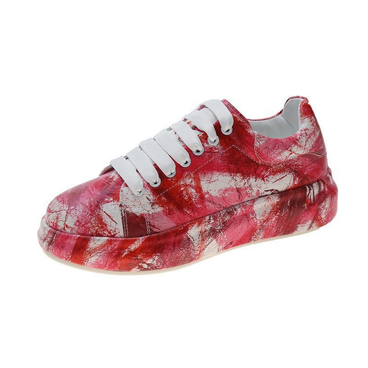 Zapatillas Blancas con Diseño Graffiti Pintado para Mujer - Image 7