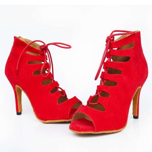 Zapatos de Baile Latino para Mujer - Tacones Altos Profesionales