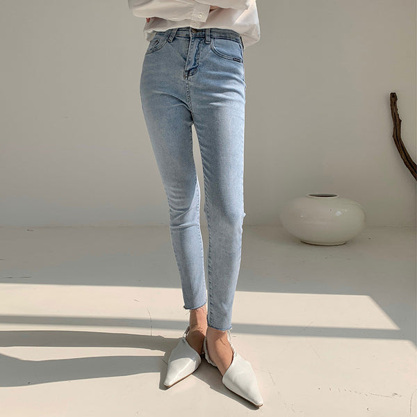 Jeans Skinny Cintura Alta Mujer Primavera Ajuste Perfecto