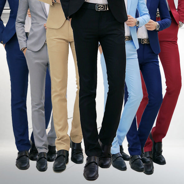 Pantalones Business Casual Slim Fit para Hombre