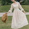 Falda Midi Francesa Vintage Estilo Bosque Encantado