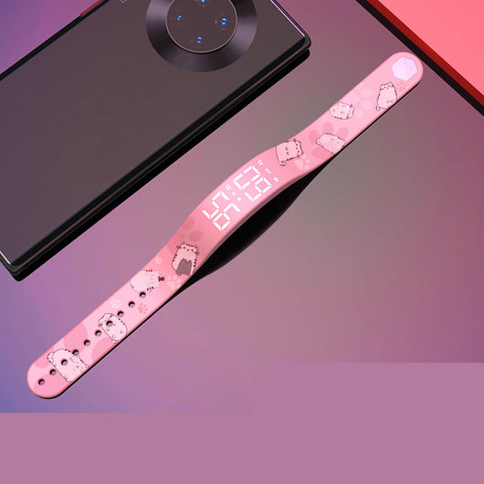 Reloj Pulsera Infantil LED Luminoso Resistente al Agua con Diseño Graffiti - Image 11