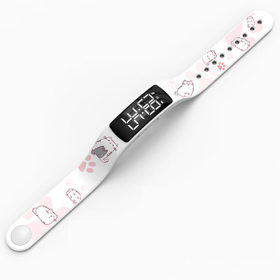 Reloj Pulsera Infantil LED Luminoso Resistente al Agua con Diseño Graffiti - Image 5
