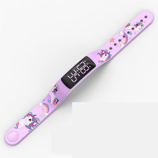 Reloj Pulsera Infantil LED Luminoso Resistente al Agua con Diseño Graffiti - Image 6