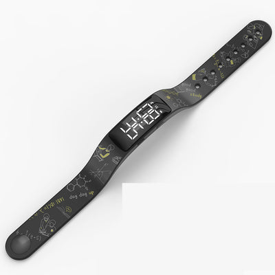 Reloj Pulsera Infantil LED Luminoso Resistente al Agua con Diseño Graffiti - Image 3